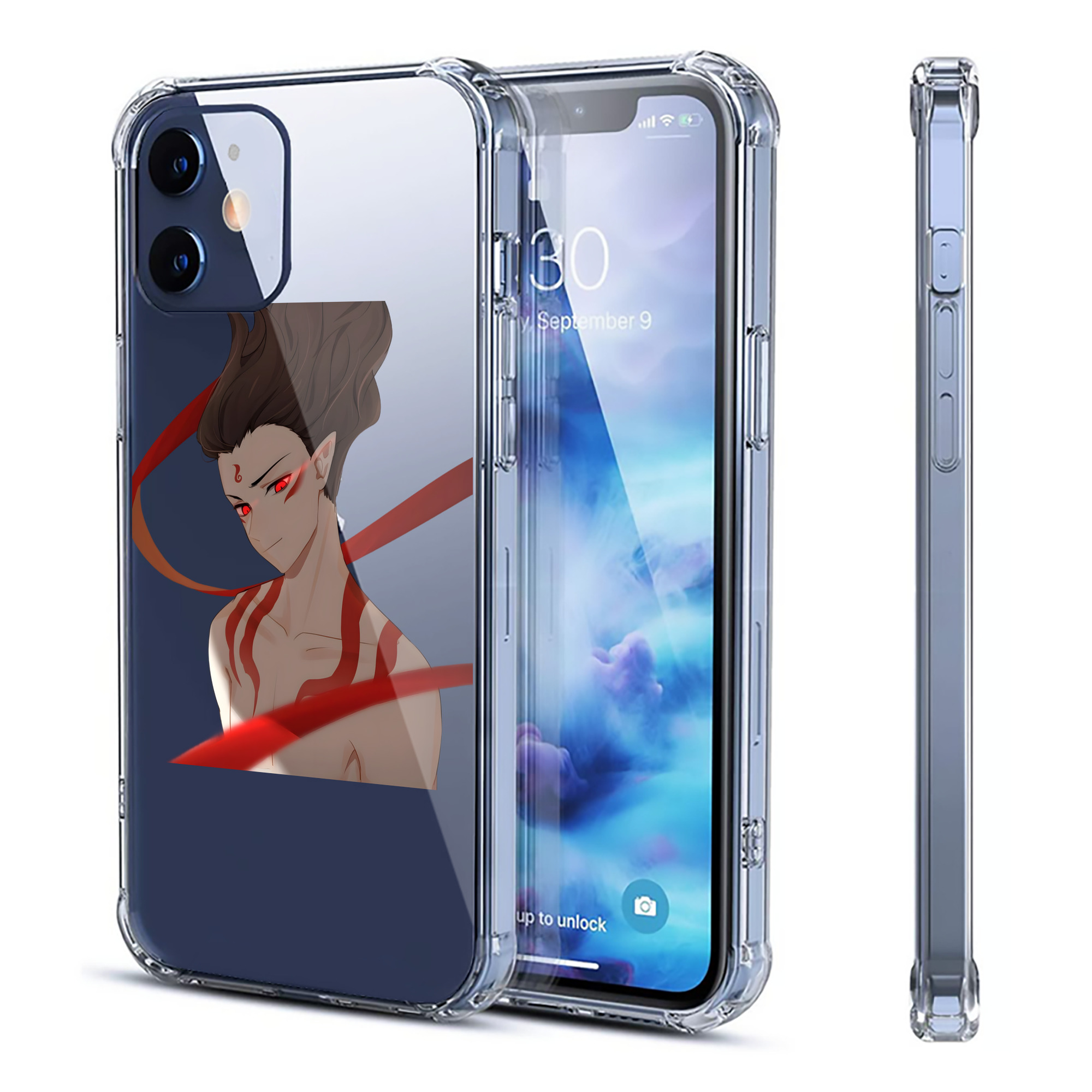 （画像用） Ne Zha 2 ナタ 魔童の大暴れ 【iPhone 12シリーズ対応】透明スマホケース（クリアソフトケース）